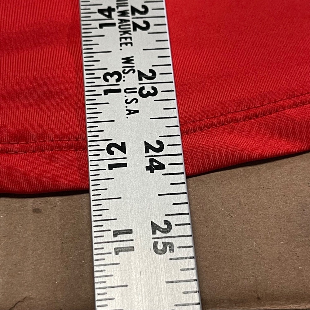 Vintage Jamie Sadock Women's Sz Small Red & Black Cap Sleeve‎ V-Neck Polo Shirt - Picture 11 of 12